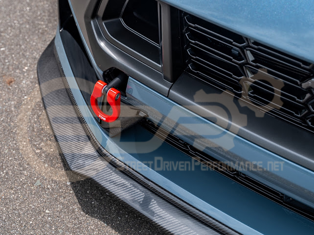 2024-Up Ford Mustang S650 | Dark Horse Factory Style CARBON FIBER Front Bumper Lip Splitter Ground Effects